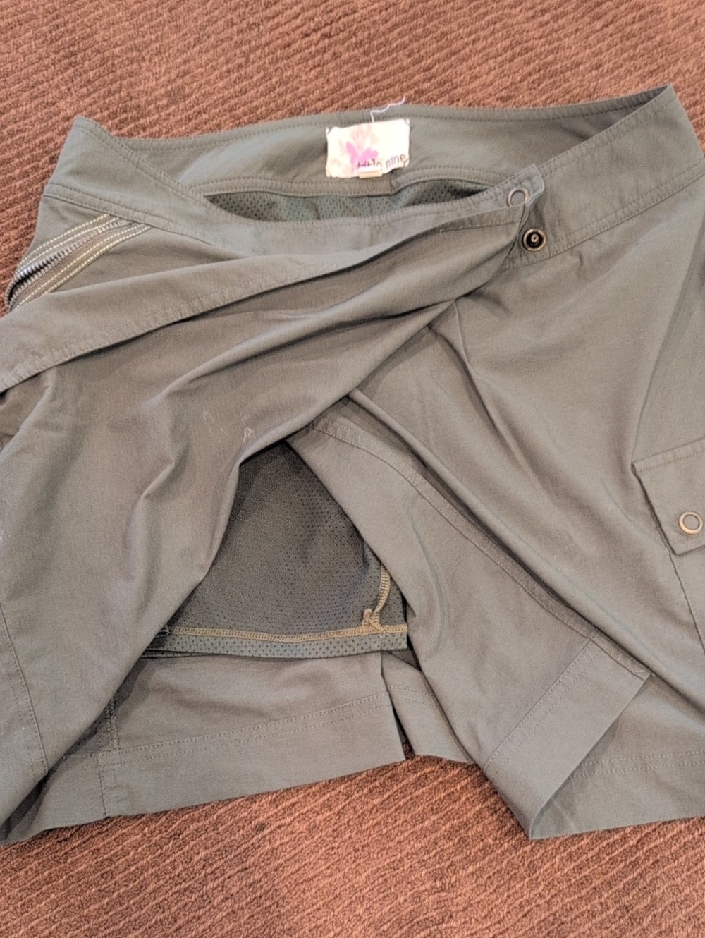 Title Nine Olive Green Women’s Skort with Built-In Liner